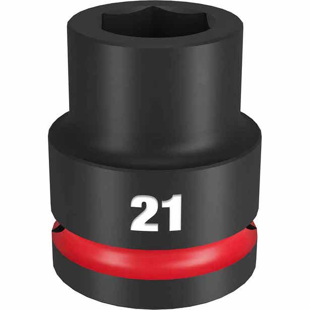 MILWAUKEE SHOCKWAVE 3/4" Drive 21mm Standard 6 Point Impact Socket 49666359