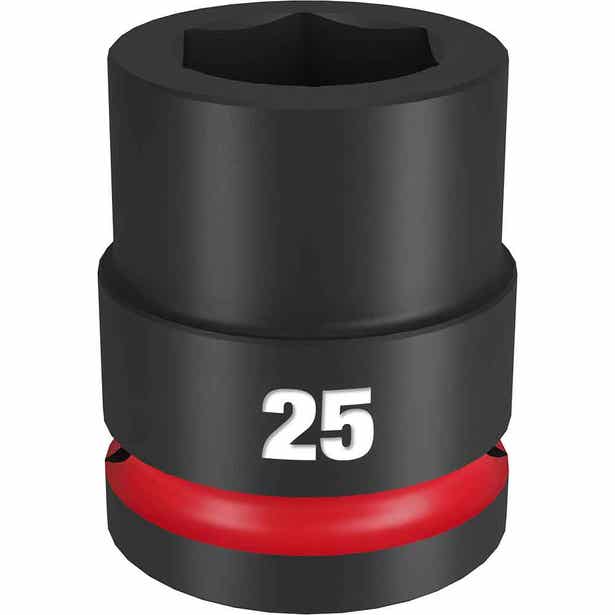 MILWAUKEE SHOCKWAVE 3/4inch Drive 25mm Standard 6 Point Impact Socket 49666363