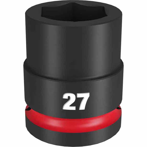 MILWAUKEE SHOCKWAVE 3/4inch Drive 27mm Standard 6 Point Impact Socket 49666365