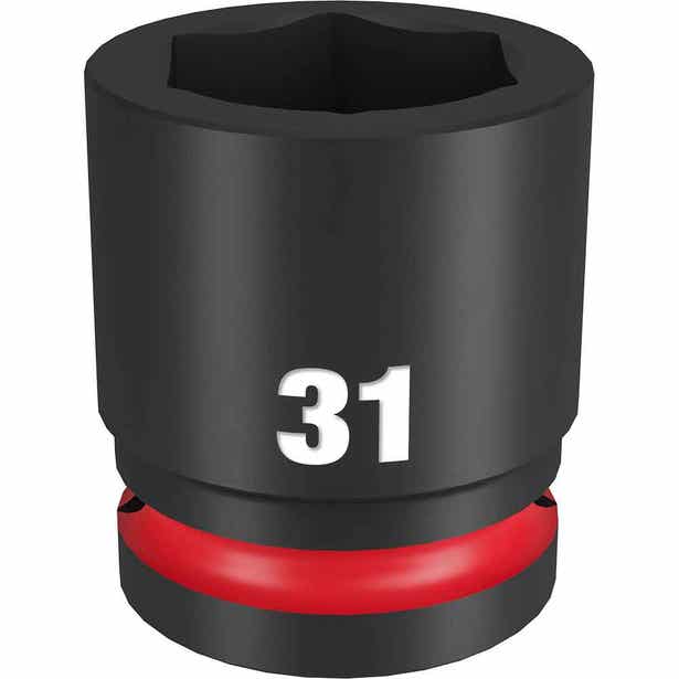 MILWAUKEE SHOCKWAVE 3/4inch Drive 31mm Standard 6 Point Impact Socket 49666369