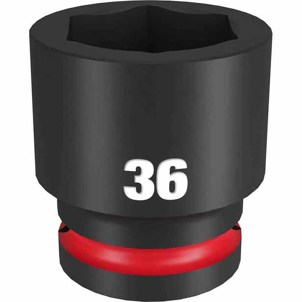 MILWAUKEE SHOCKWAVE 3/4inch Drive 36mm Standard 6 Point Impact Socket 49666374
