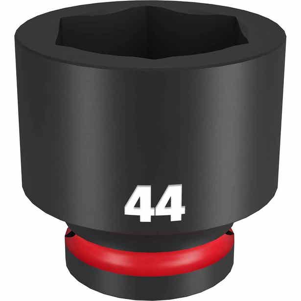 MILWAUKEE SHOCKWAVE 3/4inch Drive 44mm Standard 6 Point Impact Socket 49666382
