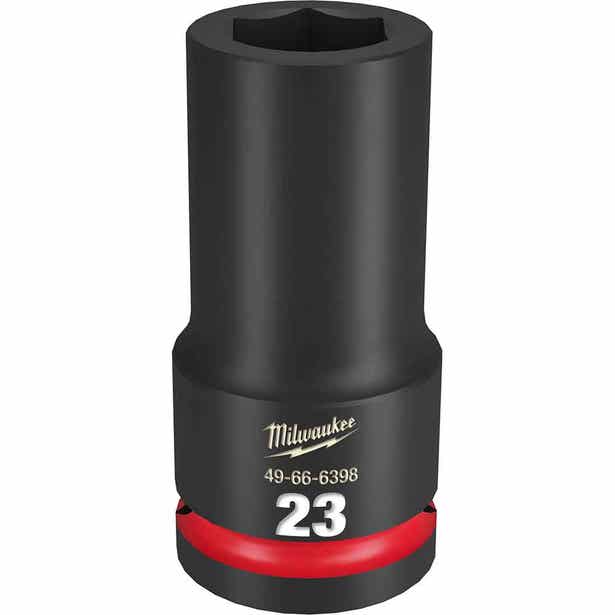 MILWAUKEE SHOCKWAVE 3/4inch Drive 23mm Deep 6 Point Impact Socket 49666398