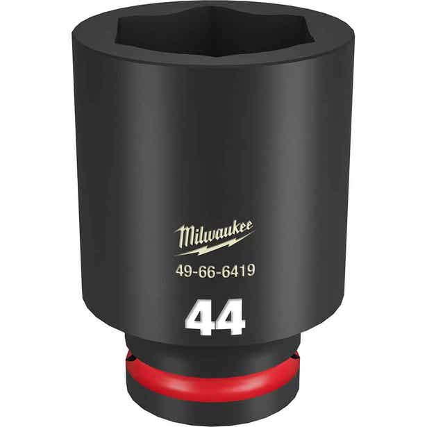 MILWAUKEE SHOCKWAVE 3/4inch Drive 44mm Deep 6 Point Impact Socket 49666419