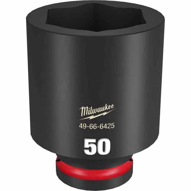 MILWAUKEE SHOCKWAVE 3/4inch Drive 50mm Deep 6 Point Impact Socket 49666425