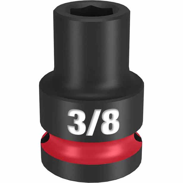 MILWAUKEE SHOCKWAVE 1/2" Drive 3/8" Standard 6 Point Impact Socket 49666200