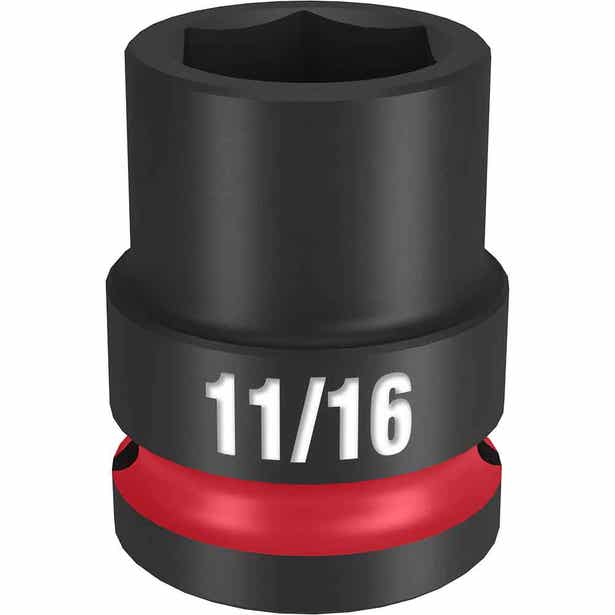 MILWAUKEE SHOCKWAVE 1/2" Drive 11/16" Standard 6 Point Impact Socket 49666205