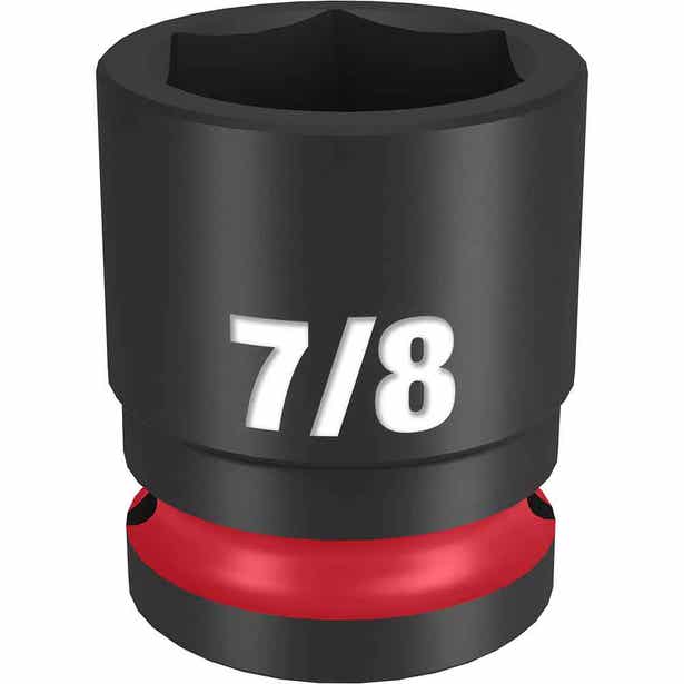 MILWAUKEE SHOCKWAVE 1/2" Drive 7/8" Standard 6 Point Impact Socket 49666208
