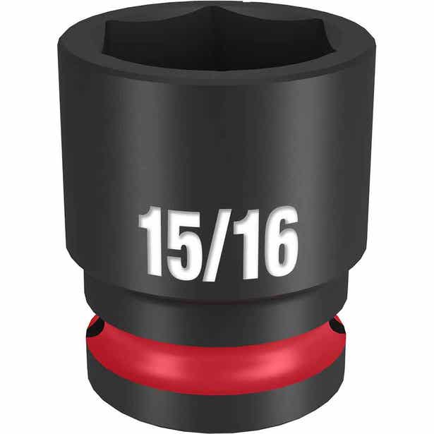 MILWAUKEE SHOCKWAVE 1/2" Drive 15/16" Standard 6 Point Impact Socket 49666209