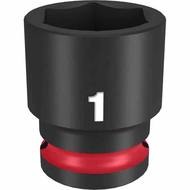 MILWAUKEE SHOCKWAVE 1/2" Drive 1" Standard 6 Point Impact Socket 49666210