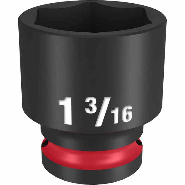 MILWAUKEE SHOCKWAVE 1/2" Drive 1-3/16" Standard 6 Point Impact Socket 49666213