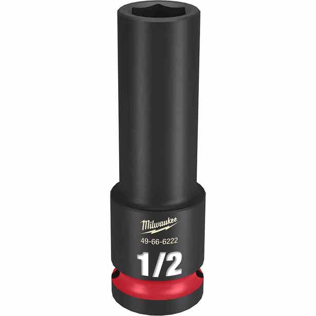 MILWAUKEE SHOCKWAVE 1/2" Drive 1/2" Deep 6 Point Impact Socket 49666222