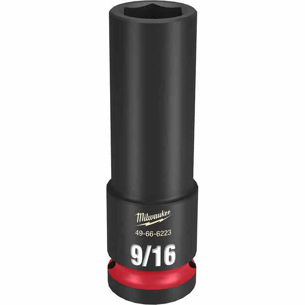 MILWAUKEE SHOCKWAVE 1/2" Drive 9/16" Deep 6 Point Impact Socket 49666223
