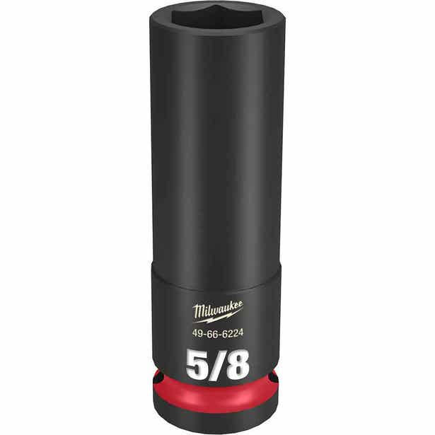MILWAUKEE SHOCKWAVE 1/2" Drive 5/8" Deep 6 Point Impact Socket 49666224