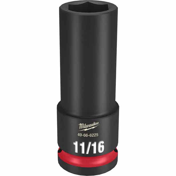 MILWAUKEE SHOCKWAVE 1/2" Drive 11/16" Deep 6 Point Impact Socket 49666225