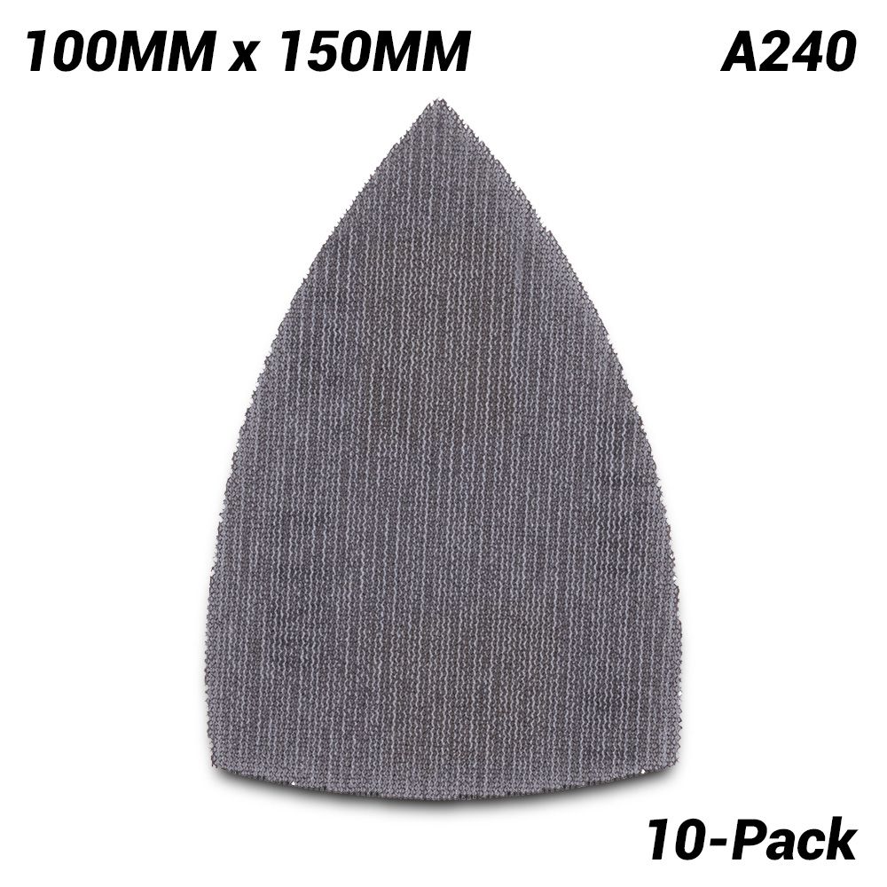 Makita D-78922 10-Pack 100mm x 150mm A240 Grit Mesh Sanding Delta Sheets
