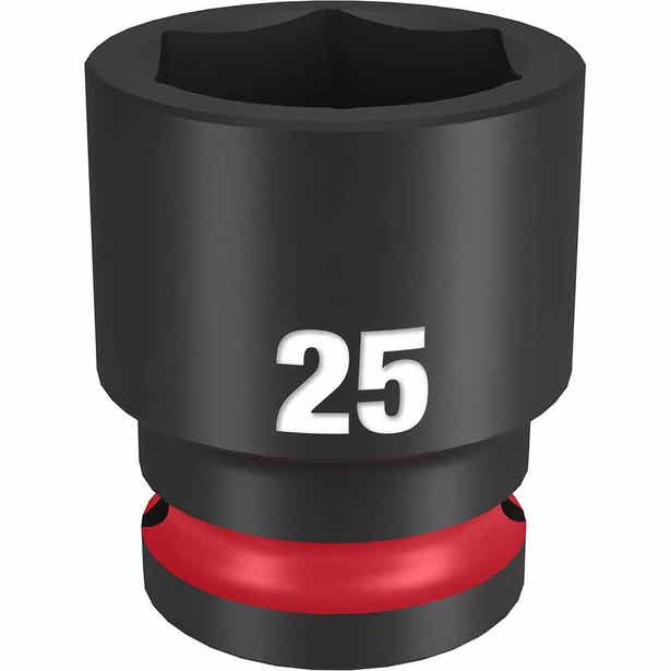 MILWAUKEE SHOCKWAVE 1/2" Drive 25mm Standard 6 Point Impact Socket 49666257