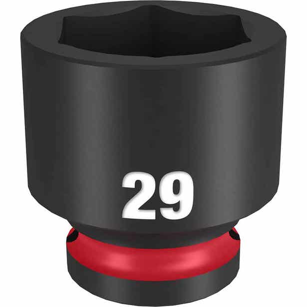 MILWAUKEE SHOCKWAVE 1/2" Drive 29mm Standard 6 Point Impact Socket 49666261