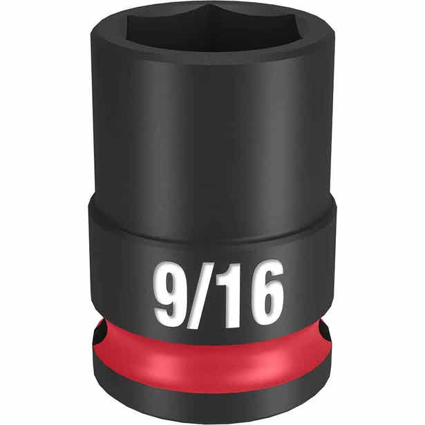 MILWAUKEE SHOCKWAVE 3/8" Drive 9/16" Standard 6 Point Impact Socket 49666107