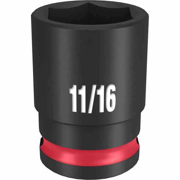 MILWAUKEE SHOCKWAVE 3/8" Drive 11/16" Standard 6 Point Impact Socket 49666109