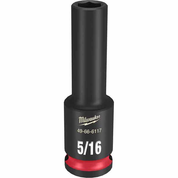 MILWAUKEE SHOCKWAVE 3/8" Drive 5/16" Deep 6 Point Impact Socket 49666117