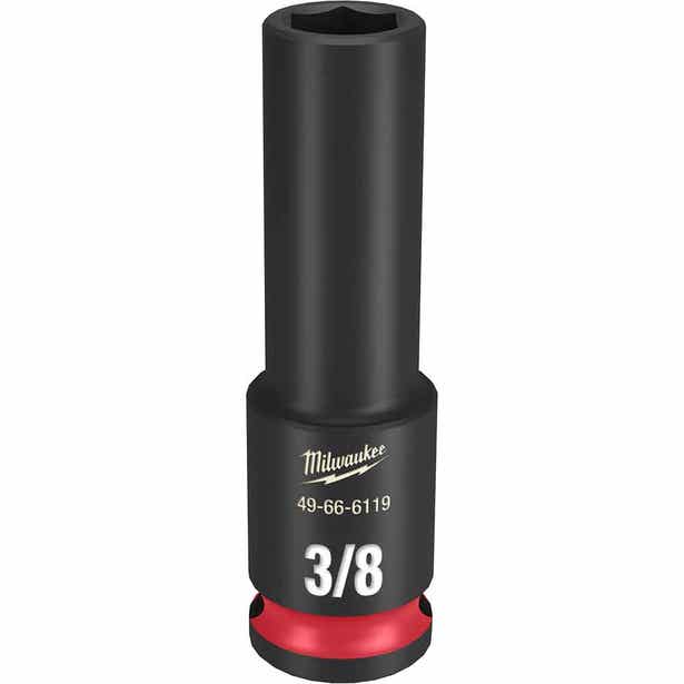 MILWAUKEE SHOCKWAVE 3/8" Drive 3/8" Deep 6 Point Impact Socket 49666119