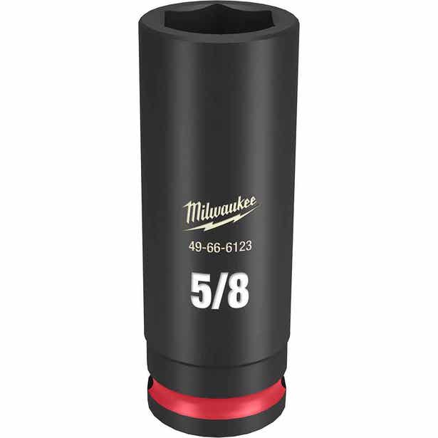 MILWAUKEE SHOCKWAVE 3/8" Drive 5/8" Deep 6 Point Impact Socket 49666123
