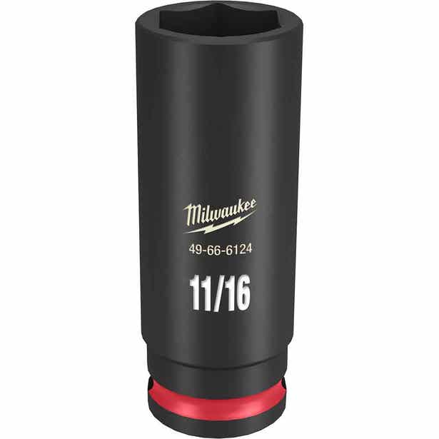 MILWAUKEE SHOCKWAVE 3/8" Drive 11/16" Deep 6 Point Impact Socket 49666124