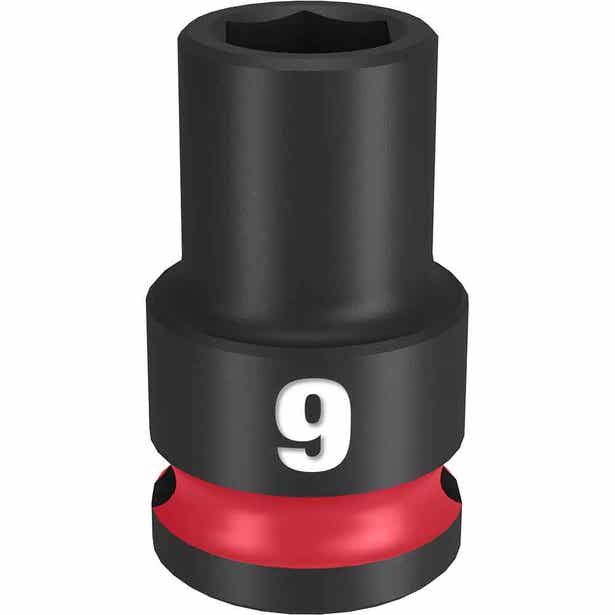 MILWAUKEE SHOCKWAVE 3/8" Drive 9mm Standard 6 Point Impact Socket 49666133