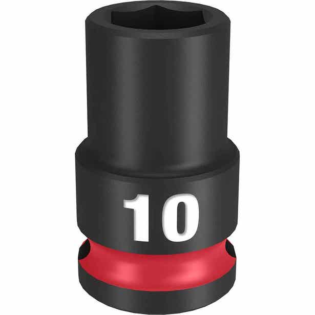 MILWAUKEE SHOCKWAVE 3/8" Drive 10mm Standard 6 Point Impact Socket 49666134