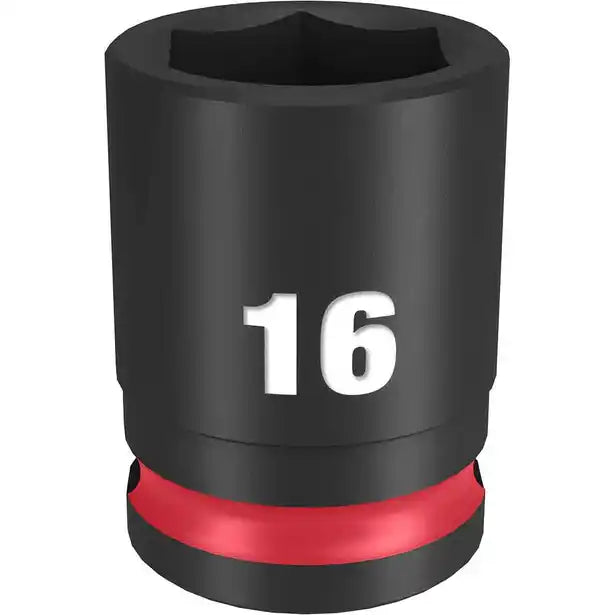 MILWAUKEE SHOCKWAVE 3/8" Drive 16mm Standard 6 Point Impact Socket 49666140