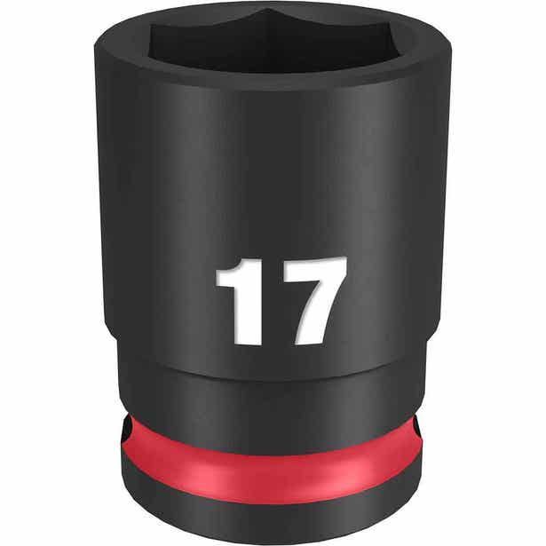 MILWAUKEE SHOCKWAVE 3/8" Drive 17mm Standard 6 Point Impact Socket 49666141