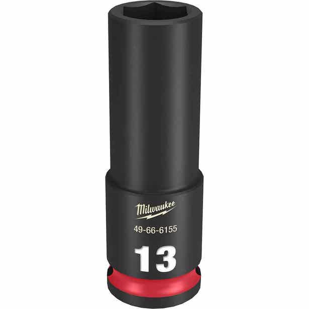 MILWAUKEE SHOCKWAVE 3/8" Drive 13mm Deep 6 Point Impact Socket 49666155