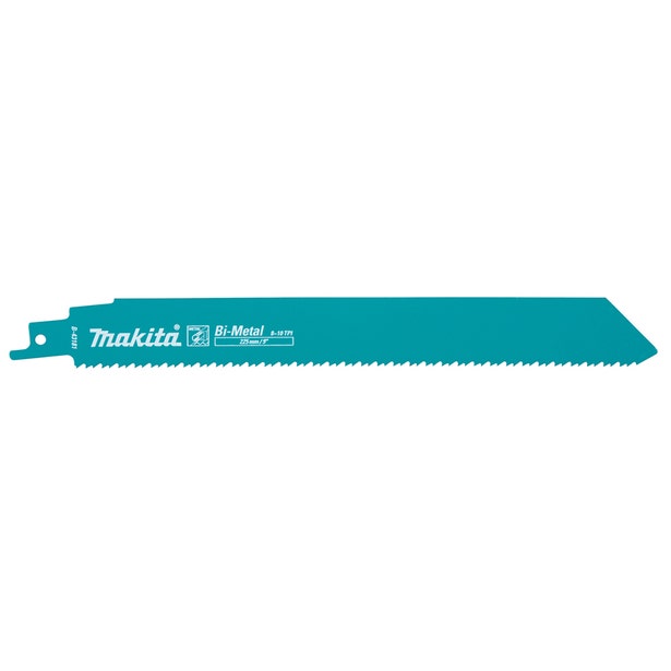 MAKITA 225mm 8-10TPI Bi-Metal Reciprocating Saw Blade for Metal Cutting - 2 Piece B-43181-2