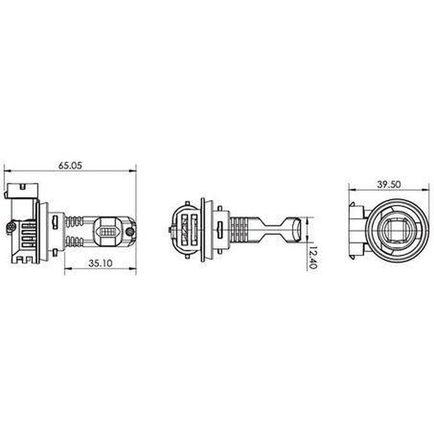Narva H7 LED GEN II Headlight Bulb Surefit 18437