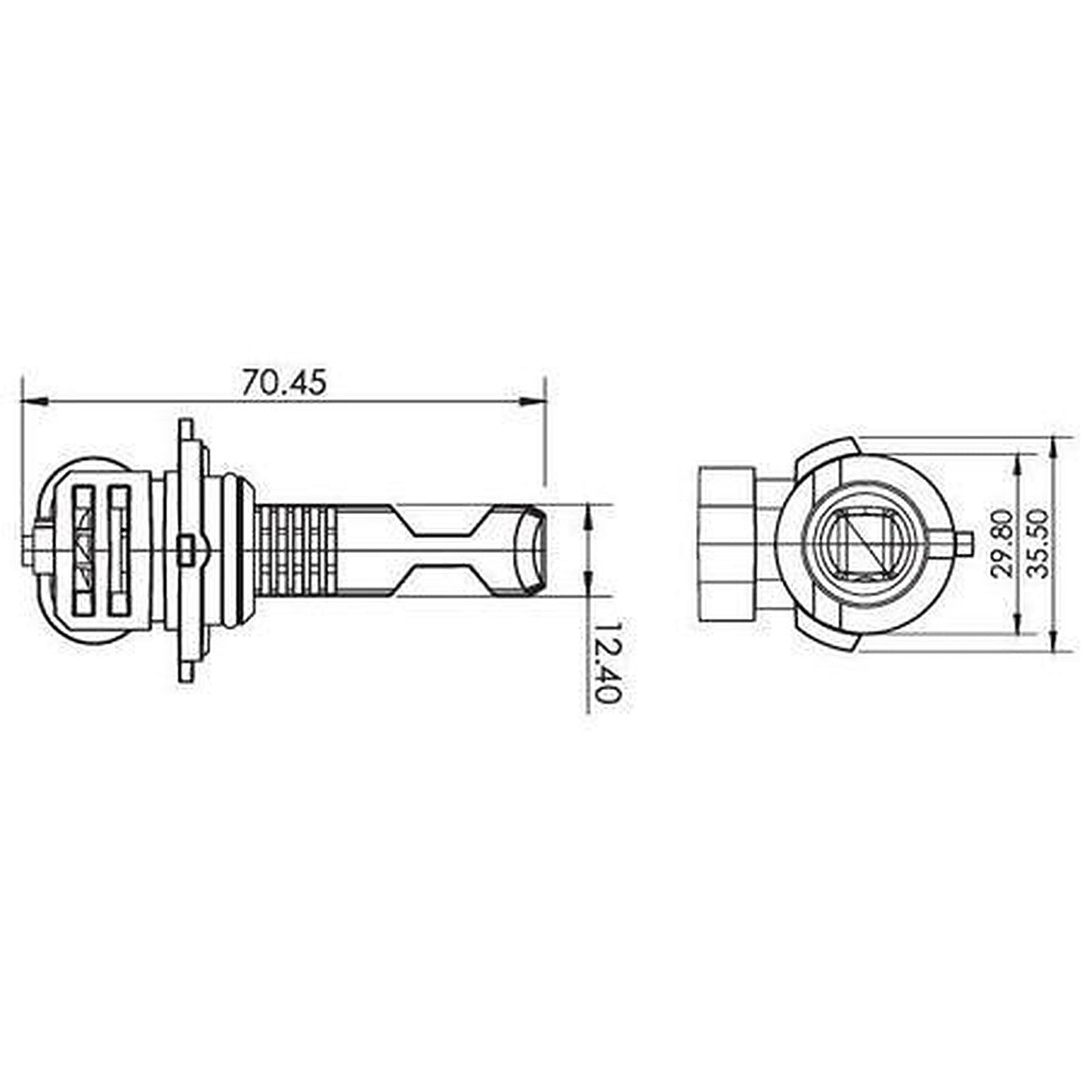 Narva Surefit H8/9/11 LED GEN II Headlight Globes 18438