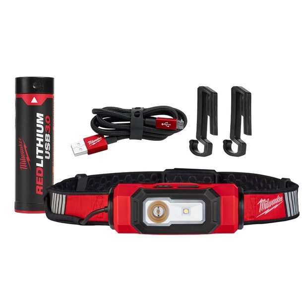 MILWAUKEE REDLITHIUM Hard Hat Light Kit L4HLVIS301