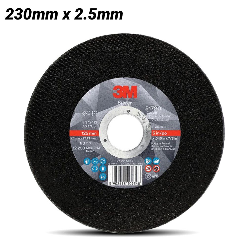 3M XC991584951 230mm x 2.5mm Silver Cut-Off Wheel