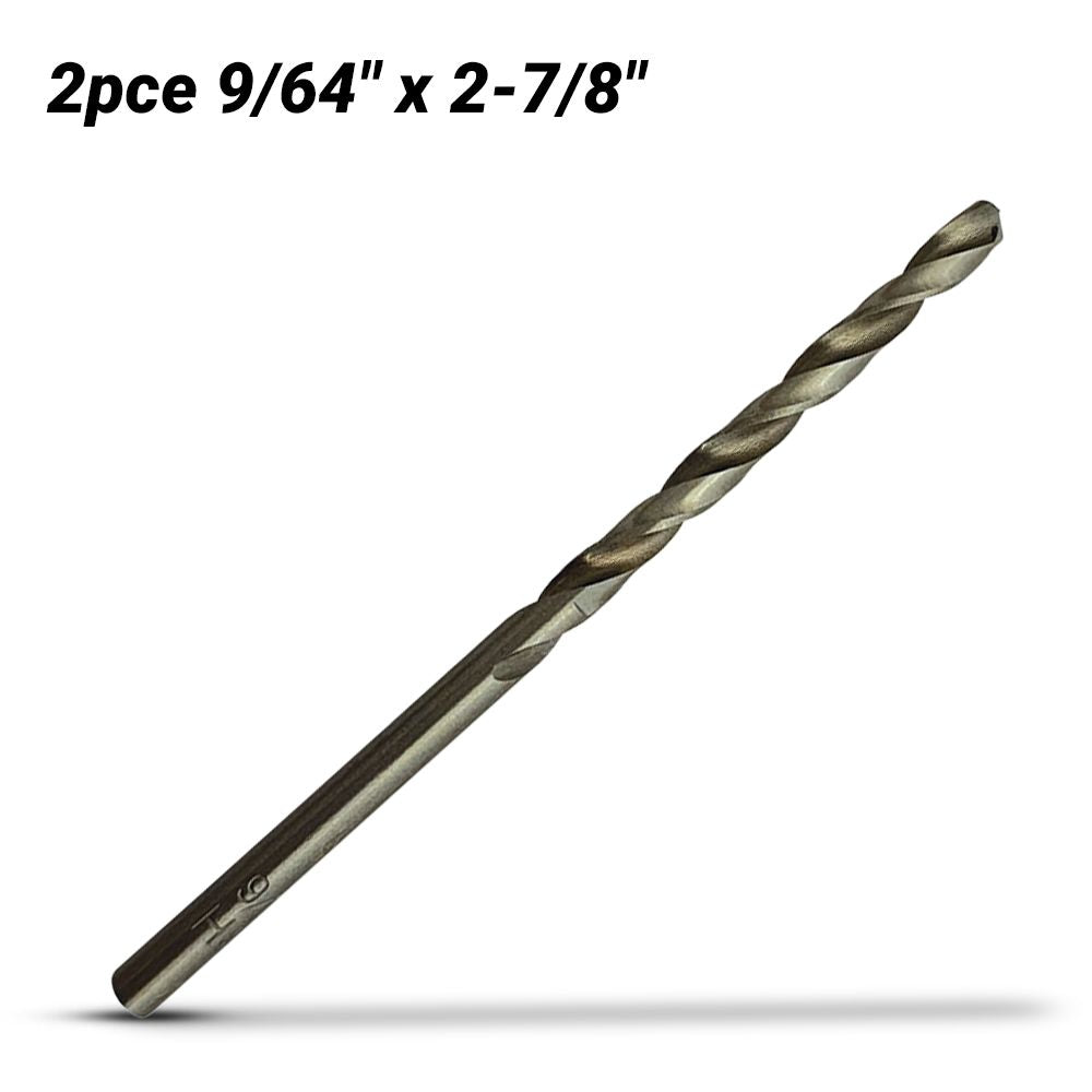 Makita D-80715 2-Pack 9/64" x 2-7/8" HSS-GS Metal Drill Bit