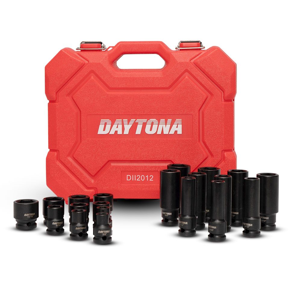 Daytona DII2012 20pce 1/2" Drive 3/8"-1" Imperial Impact Socket Set