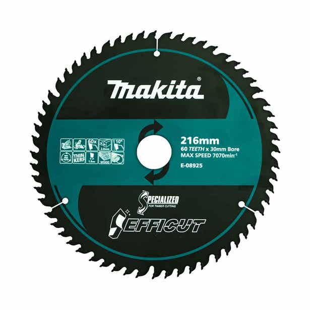 MAKITA EFFICUT 216mm Wood Cutting blades E-08925