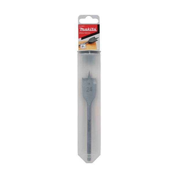 MAKITA 24 X 150mm Flat Wood Spade Bit - 1/4 Hex E-17273