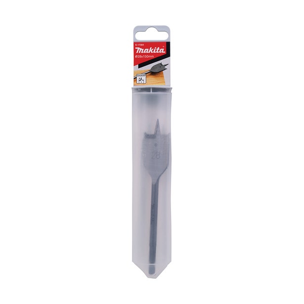 MAKITA 28 X 150mm Flat Wood Spade Bit - 1/4 Hex E-17304