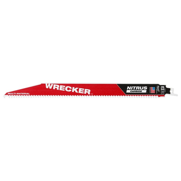 MILWAUKEE 300mm 12" 6TPI TCT WRECKER Reciprocating Saw Blade - SAWZALL - 1 Piece 48005273