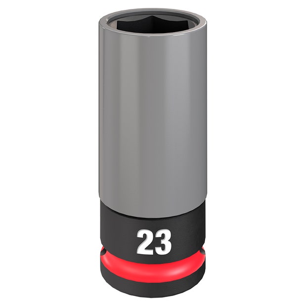 MILWAUKEE SHOCKWAVE Impact Duty 1/2" Drive 23mm Lug Nut Wheel Socket 49667808