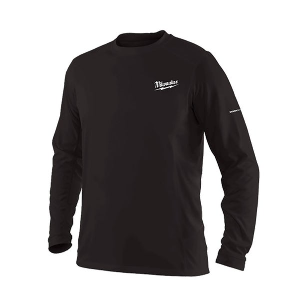 MILWAUKEE WORKSKIN Lightweight Performance Shirt - Long Sleeve Black XL 415BXL