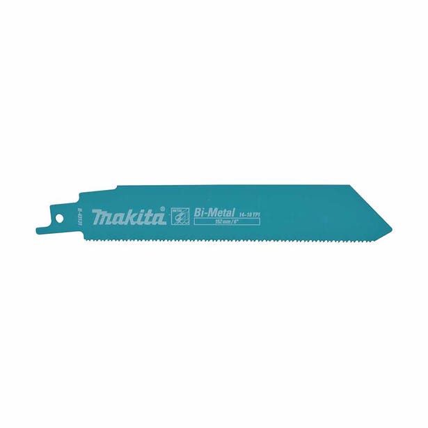 MAKITA 152mm 1.1T 14-18TPI Bi-Metal Reciprocating Blade for Wood/Metal - 5 Piece B-43131
