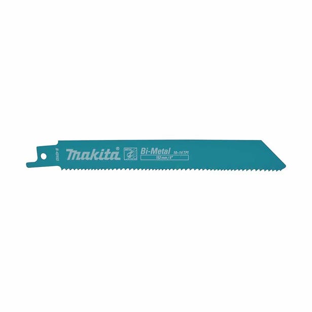 MAKITA 152mm 1.25T 10-14TPI Bi-Metal Reciprocating Blade for Wood/Metal - 5 Piece B-43153