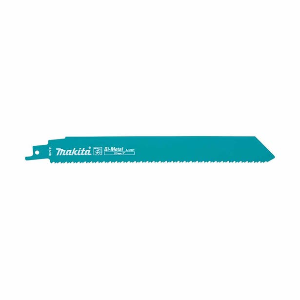 MAKITA 225mm 1.1T 8-10TPI Bi-Metal Reciprocating Blade for Wood/Metal - 5 Piece B-43181