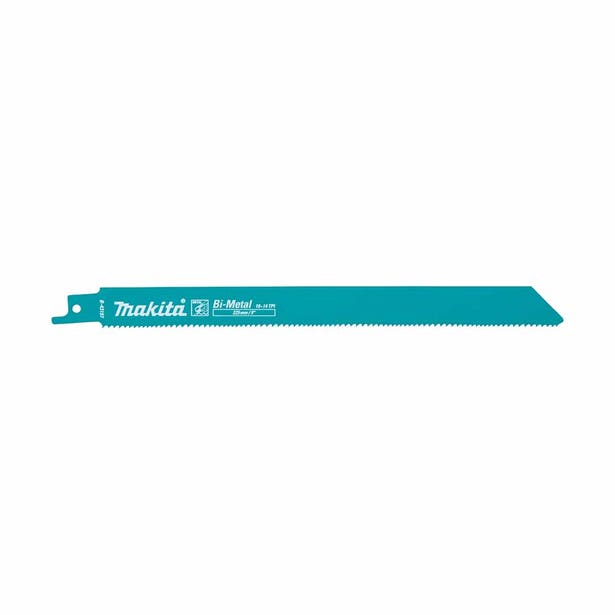 MAKITA 225mm 1.25T 10-14TPI Bi-Metal Reciprocating Blade for Wood/Metal - 5 Piece B-43197